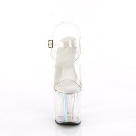 Pleaser ENCHANT-708HT Sandali Con Plateau Trasparente Holo Fumo Multicolore EU-35 / US-5