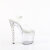 Pleaser ENCHANT-708RS Sandali Con Plateau Trasparente Strass Trasparente EU-37 / US-7