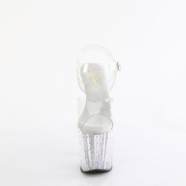 Pleaser ENCHANT-708RS-01 Sandali Con Plateau Trasparente...