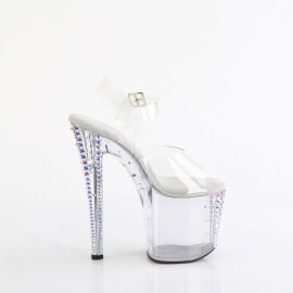 Pleaser ENCHANT-708RS-02 Sandali Con Plateau Trasparente Strass Trasparente EU-37 / US-7