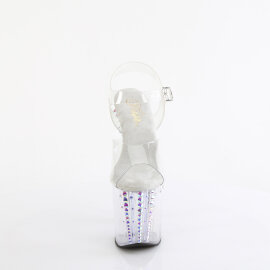 Pleaser ENCHANT-708RS-02 Sandali Con Plateau Trasparente...