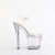 Pleaser ENCHANT-708RS-02 Sandali Con Plateau Trasparente Strass Trasparente EU-38 / US-8