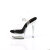 Pleaser EXCITE-608 Sandali Con Plateau Trasparente Nero EU-38 / US-8
