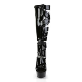 Pleaser DELIGHT-600-49 Stivaletti - Vernice Elasticizzato...