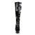 Pleaser DELIGHT-600-49 Stivaletti - Vernice Elasticizzato Nero/Nero EU-39 / US-9