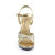 Fabulicious FLAIR-419/G/C Sandali Trasparente Glitter Oro EU-43 / US-13