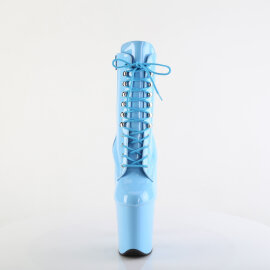 Pleaser FLAMINGO-1020 Stivaletti Con Plateau Vernice Blu EU-36 / US-6