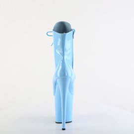Pleaser FLAMINGO-1020 Stivaletti Con Plateau Vernice Blu EU-36 / US-6