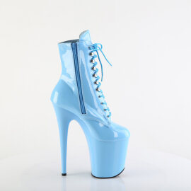 Pleaser FLAMINGO-1020 Stivaletti Con Plateau Vernice Blu EU-36 / US-6