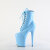 Pleaser FLAMINGO-1020 Stivaletti Con Plateau Vernice Blu EU-37 / US-7