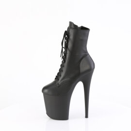 Pleaser FLAMINGO-1020 Stivaletti Con Plateau Pelle Nero EU-41 / US-11