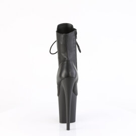 Pleaser FLAMINGO-1020 Stivaletti Con Plateau Pelle Nero EU-41 / US-11