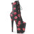 Pleaser FLAMINGO-1020KISSES Stivaletti Con Plateau Similpelle Nero EU-35 / US-5