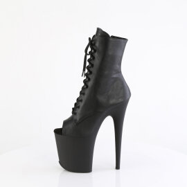Pleaser FLAMINGO-1021 Stivaletti Con Plateau Similpelle Nero EU-35 / US-5