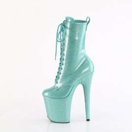 Pleaser FLAMINGO-1040GP Stivaletti Con Plateau Vernice Glitter Turchese EU-36 / US-6