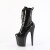 Pleaser FLAMINGO-1040GP Stivaletti Con Plateau Vernice Glitter Nero EU-43 / US-13