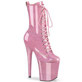 Pleaser FLAMINGO-1040GP Stivaletti Con Plateau Tessuto...
