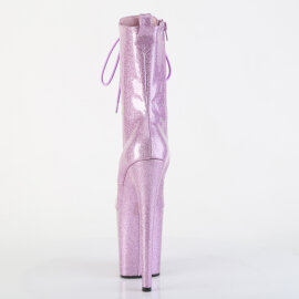 Pleaser FLAMINGO-1040GP Stivaletti Con Plateau Vernice Glitter Viola Chiaro EU-35 / US-5