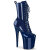 Pleaser FLAMINGO-1040GP Stivaletti Con Plateau Vernice Glitter Blu EU-37 / US-7