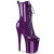 Pleaser FLAMINGO-1040GP Stivaletti Con Plateau Vernice Glitter Viola Scuro EU-35 / US-5