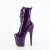 Pleaser FLAMINGO-1040GP Stivaletti Con Plateau Vernice Glitter Viola Scuro EU-35 / US-5