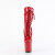 Pleaser FLAMINGO-1040GP Stivaletti Con Plateau Vernice Glitter Rosso EU-35 / US-5