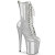 Pleaser FLAMINGO-1040GP Stivaletti Con Plateau Vernice Glitter Argento EU-35 / US-5