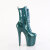 Pleaser FLAMINGO-1040GP Stivaletti Con Plateau Vernice Glitter Blu Verde EU-37 / US-7