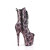 Pleaser FLAMINGO-1040SPF Stivaletti Con Plateau Tessuto Holo Metallizzato Rosa EU-38 / US-8