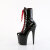 Pleaser FLAMINGO-1040TT Stivaletti Con Plateau Vernice Nero Rosso EU-37 / US-7