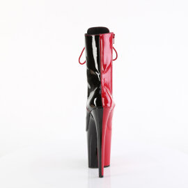Pleaser FLAMINGO-1040TT Stivaletti Con Plateau Vernice Nero Rosso EU-38 / US-8