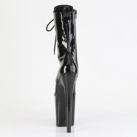 Pleaser FLAMINGO-1041GP Stivaletti Con Plateau Vernice Glitter Nero EU-35 / US-5