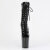 Pleaser FLAMINGO-1041GP Stivaletti Con Plateau Vernice Glitter Nero EU-37 / US-7