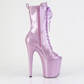 Pleaser FLAMINGO-1041GP Stivaletti Con Plateau Vernice Glitter Viola Chiaro EU-35 / US-5