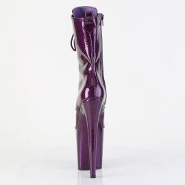 Pleaser FLAMINGO-1041GP Stivaletti Con Plateau Vernice Glitter Viola Scuro EU-35 / US-5