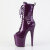 Pleaser FLAMINGO-1041GP Stivaletti Con Plateau Vernice Glitter Viola Scuro EU-35 / US-5