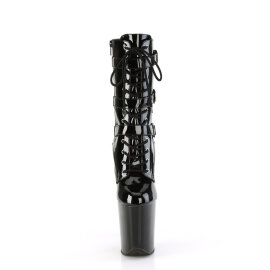 Pleaser FLAMINGO-1043 Stivaletti Con Plateau Velluto Nero...
