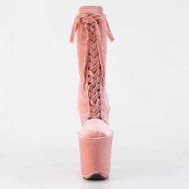 Pleaser FLAMINGO-1045VEL Stivaletti Con Plateau Velluto...