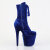 Pleaser FLAMINGO-1045VEL Stivaletti Con Plateau Velluto Blu EU-36 / US-6