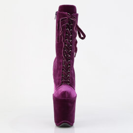 Pleaser FLAMINGO-1045VEL Stivaletti Con Plateau Velluto...