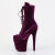 Pleaser FLAMINGO-1045VEL Stivaletti Con Plateau Velluto Viola EU-37 / US-7