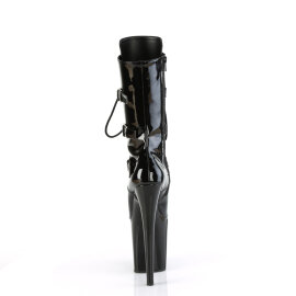 Pleaser FLAMINGO-1053 Stivaletti Con Plateau Vernice Nero EU-37 / US-7