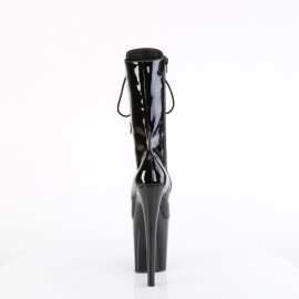 Pleaser FLAMINGO-1054 Stivaletti Con Plateau Vernice Nero EU-35 / US-5