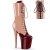 Pleaser FLAMINGO-1054DC Stivaletti Con Plateau Vernice Rosso EU-35 / US-5
