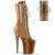 Pleaser FLAMINGO-1054DC Stivaletti Con Plateau Vernice Marrone EU-37 / US-7