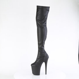 Pleaser FLAMINGO-3000 Stivali Sopra Il Ginocchio Con Plateau Similpelle Nero EU-35 / US-5