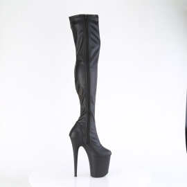 Pleaser FLAMINGO-3000 Stivali Sopra Il Ginocchio Con Plateau Similpelle Nero EU-35 / US-5