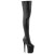 Pleaser FLAMINGO-3000 Stivali Sopra Il Ginocchio Con Plateau Similpelle Nero EU-35 / US-5