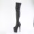 Pleaser FLAMINGO-3000 Stivali Sopra Il Ginocchio Con Plateau Similpelle Nero EU-37 / US-7