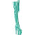 Pleaser FLAMINGO-3020GP Stivali Sopra Il Ginocchio Con Plateau Vernice Glitter Turchese EU-35 / US-5